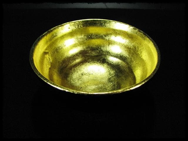 即中斎好 嶋台 茶碗 金銀一双 佐々木 昭楽 茶道具 f236