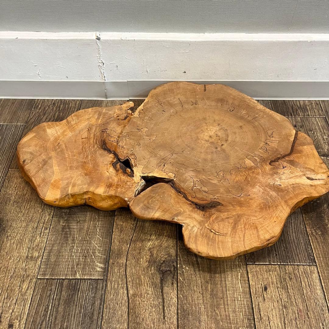 天然木 一枚板 台座 花台 盆栽台 敷板 香炉台 花梨屋久杉 欅 総重量7kg