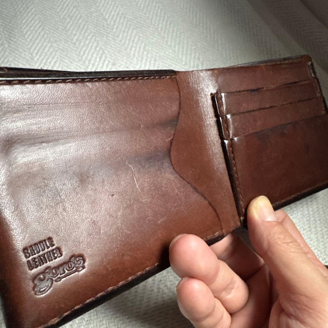 ゴローズ　二つ折り財布　こげ茶