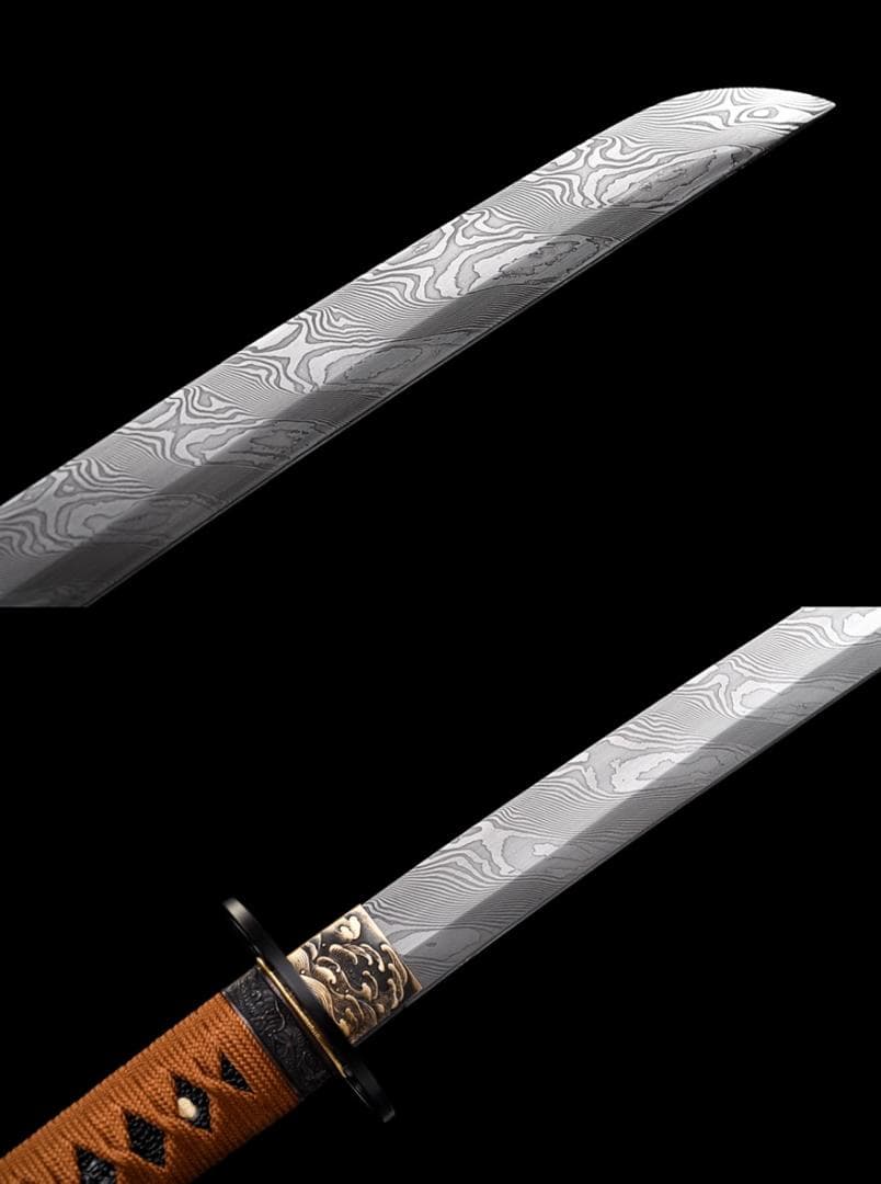 日本刀 模造刀 居合刀 斬馬刀 龍泉剣 清剣 大波ねじれ紋様侍刀【浮屠】