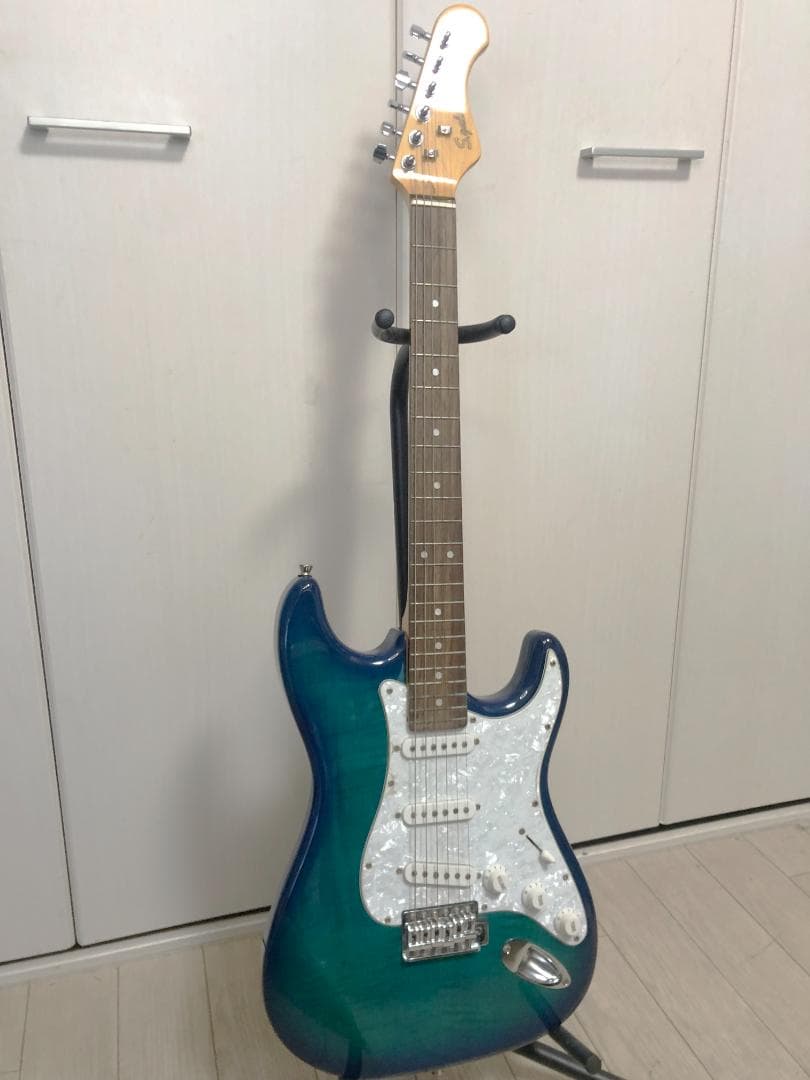 美品 S.Galaner SST-FM SBL S.ギャラナー ストラト