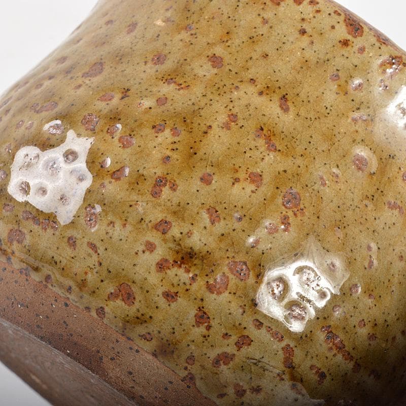 煎茶道具　信楽焼　錫製透蓋　茶こぼし　在銘　V　R5588