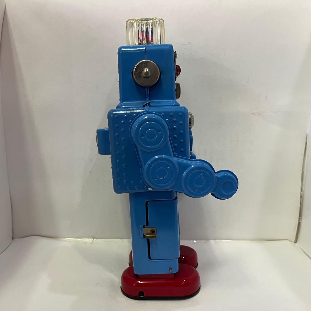 HAHATOY スモーキング スペースマン ブリキロボット 玩具 青