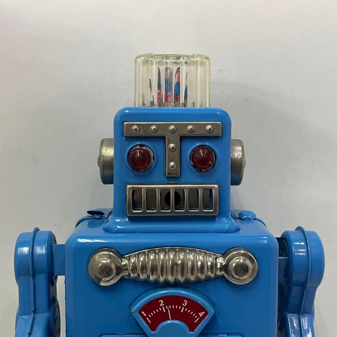 HAHATOY スモーキング スペースマン ブリキロボット 玩具 青