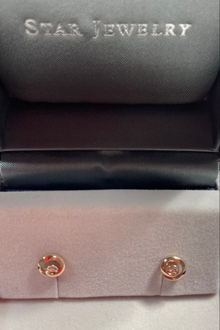 スタージュエリー　ダイヤピアス　10k