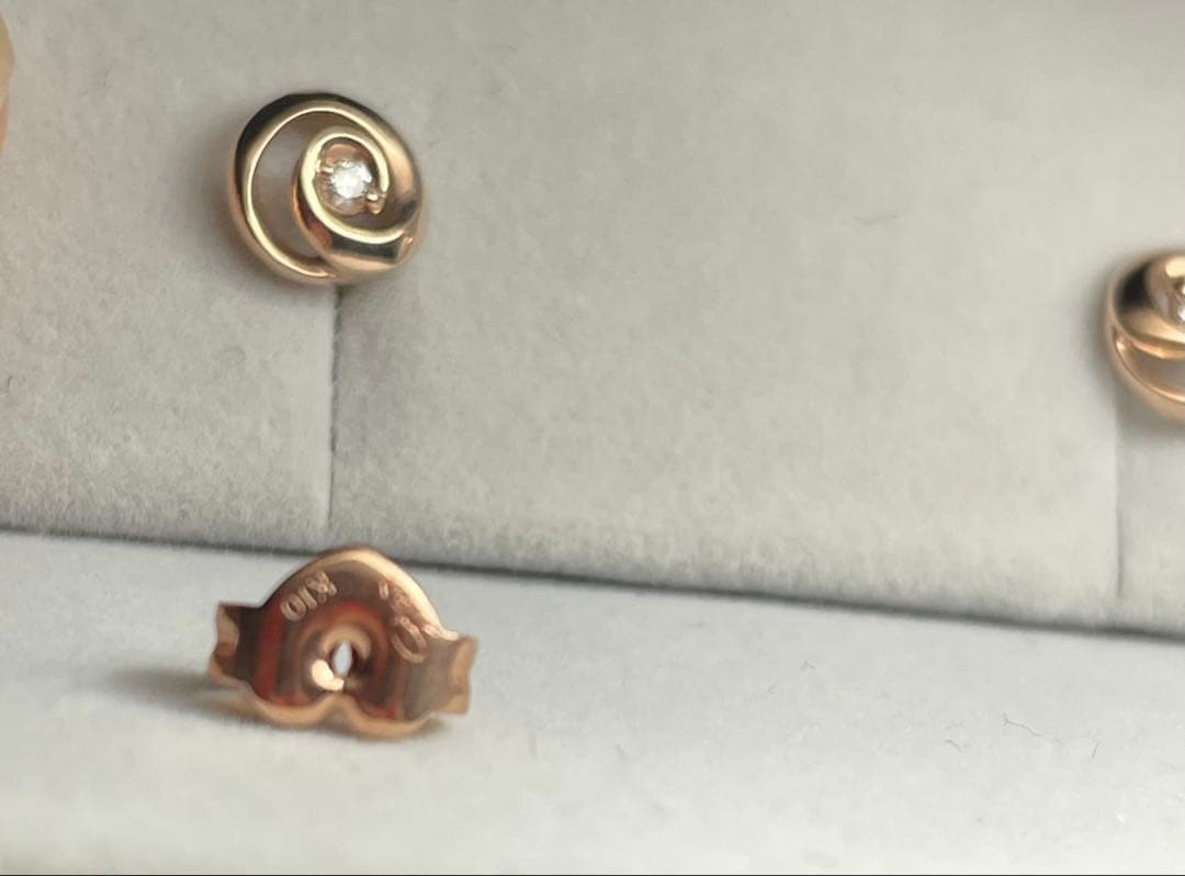 スタージュエリー　ダイヤピアス　10k