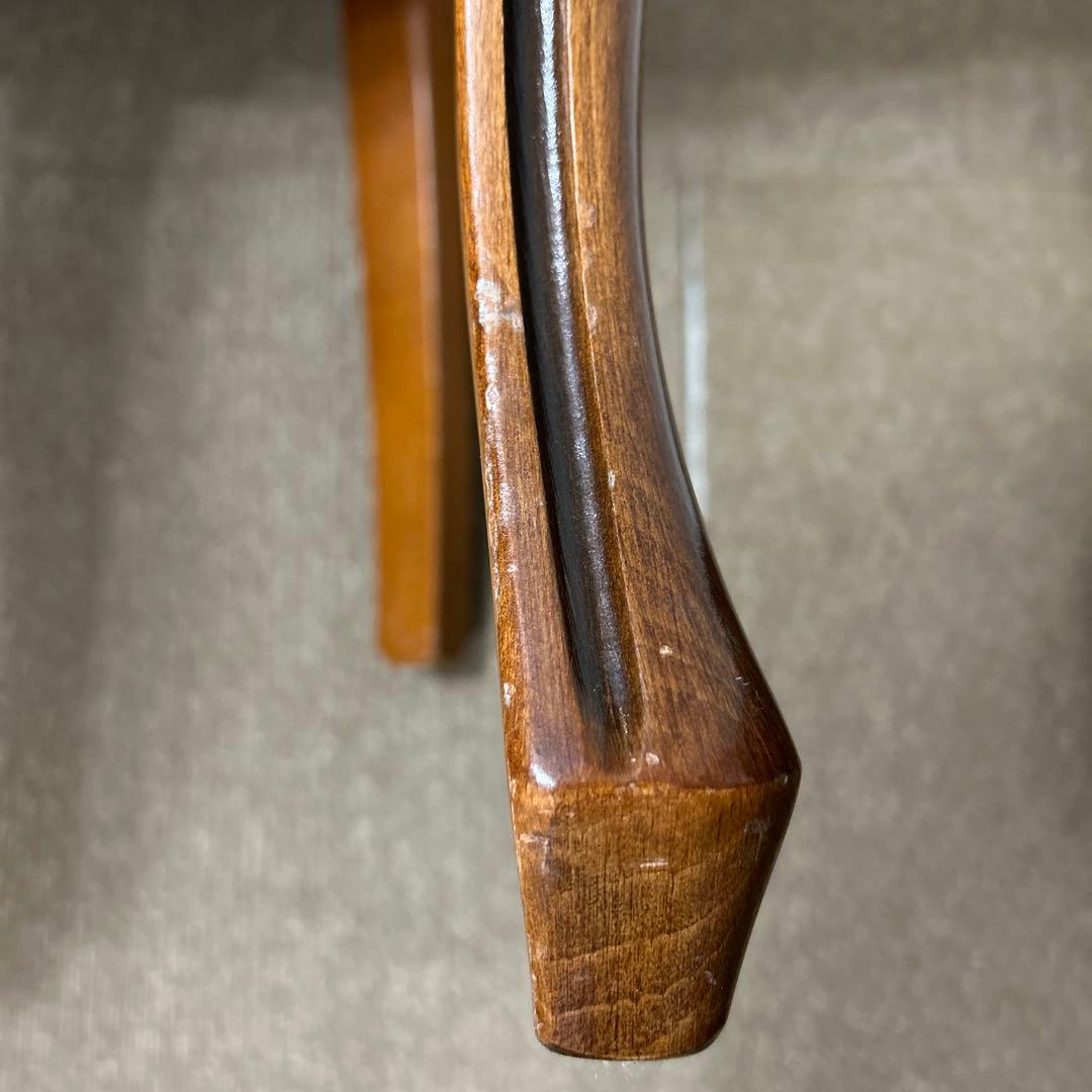 クラシックストライプ柄ダイニングチェア