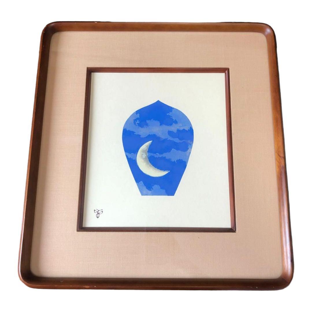 杉山　寧 『夕』色紙