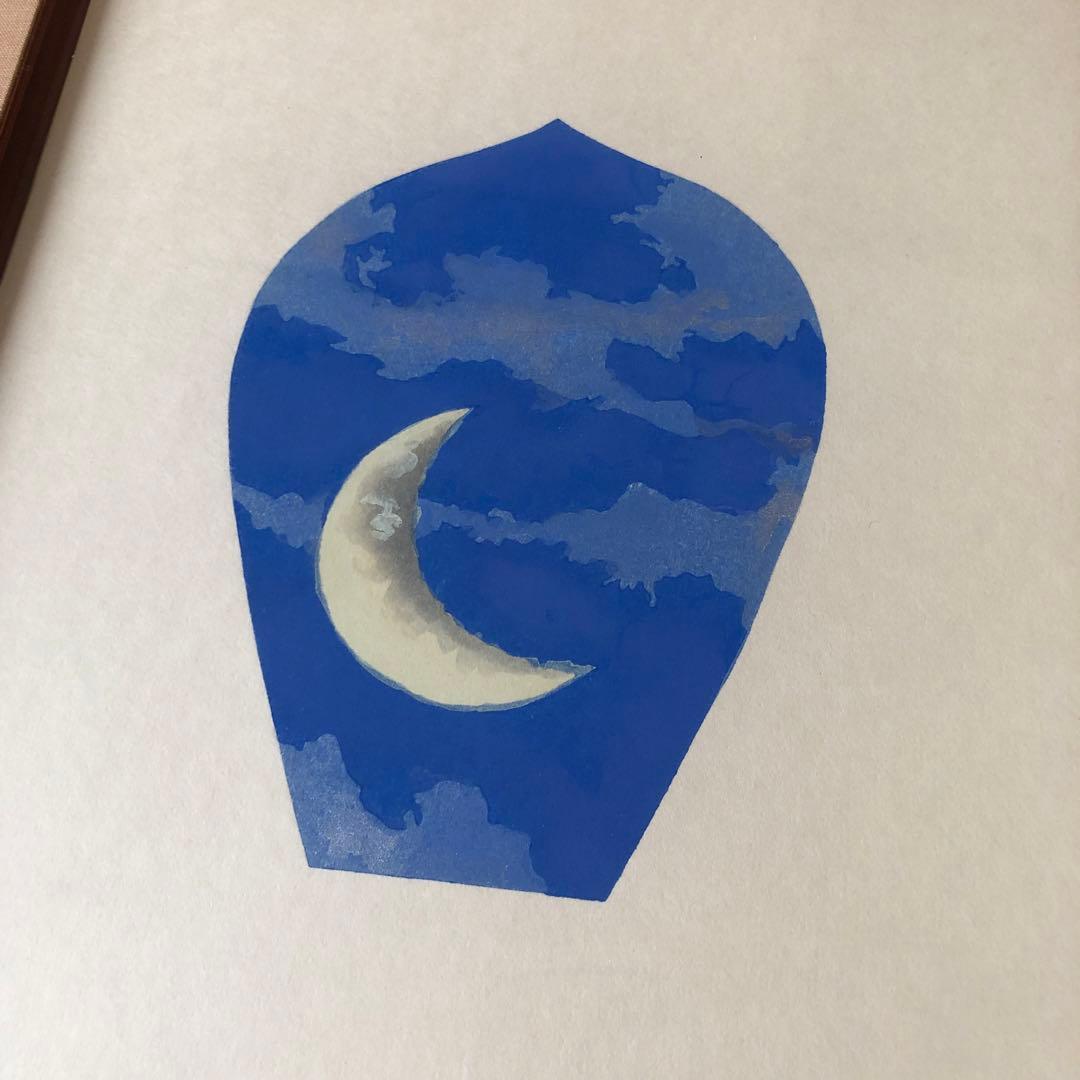 杉山　寧 『夕』色紙