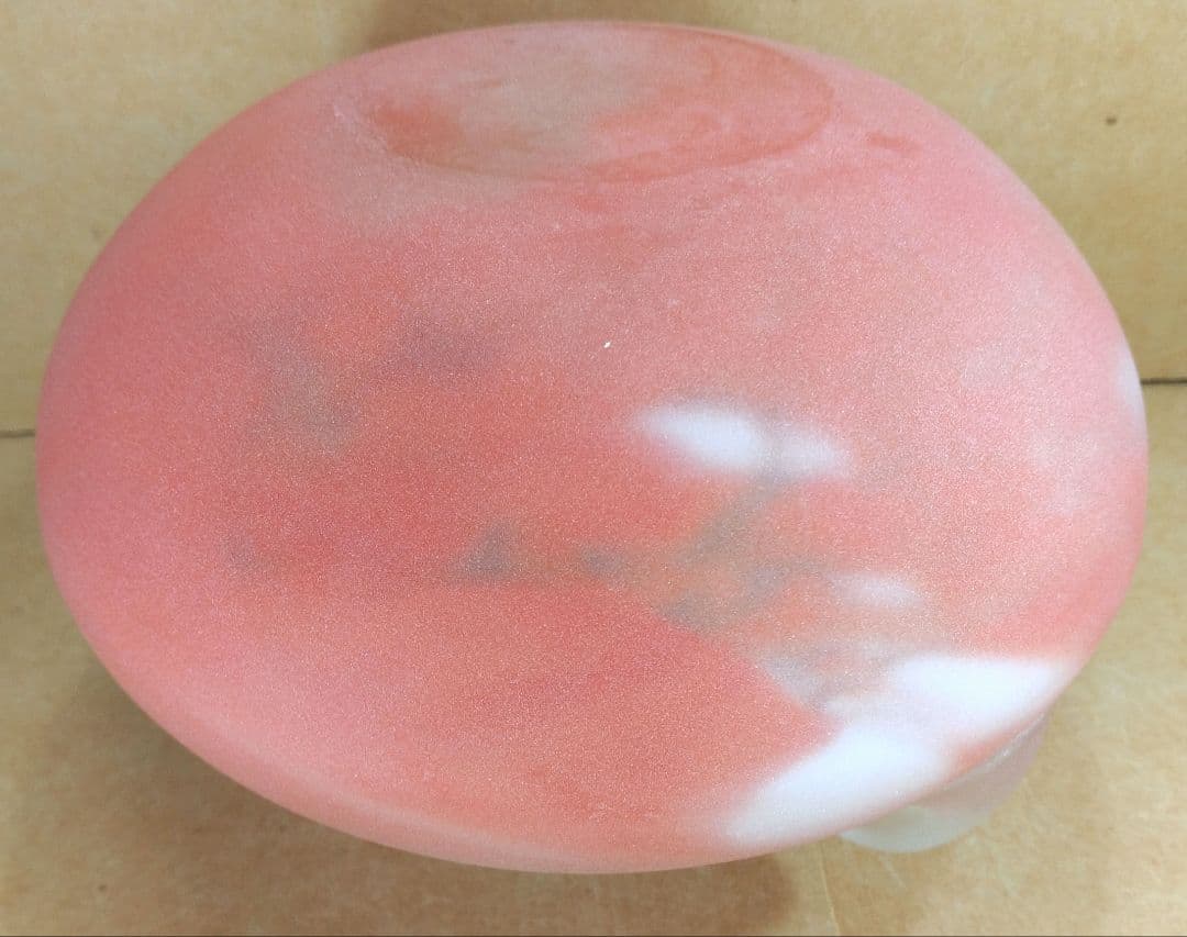 【本物保証】藤田喬平 手吹 花瓶(赤系,耳付) 共箱 美品