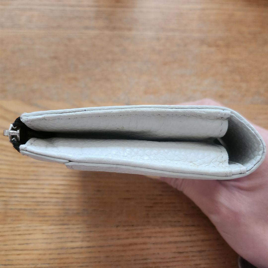 ATAO パンダ ホワイトレザー折り財布