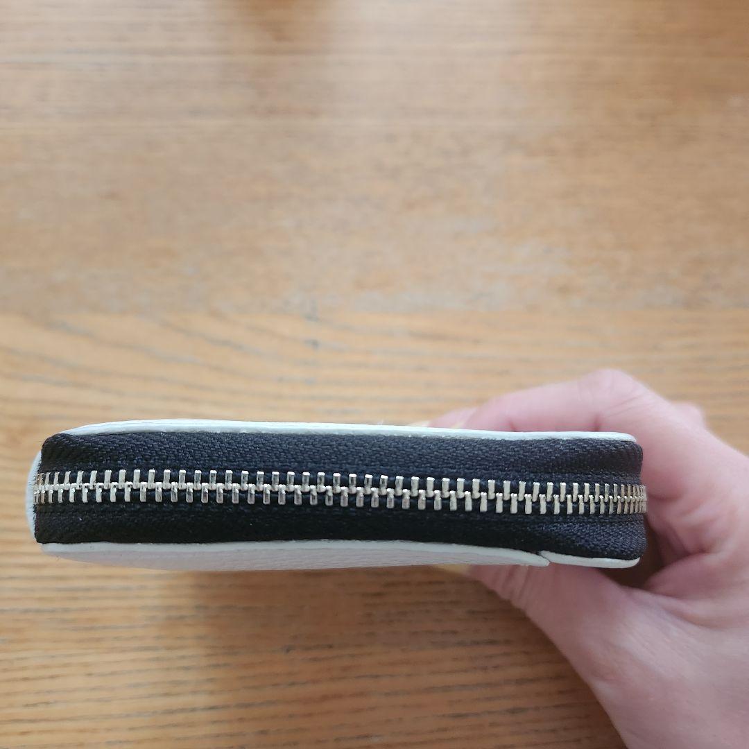 ATAO パンダ ホワイトレザー折り財布