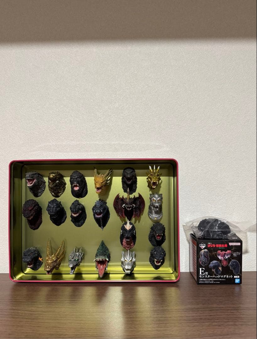 一番くじ ゴジラ モンスターヘッドマグネット フルコンプ　セット