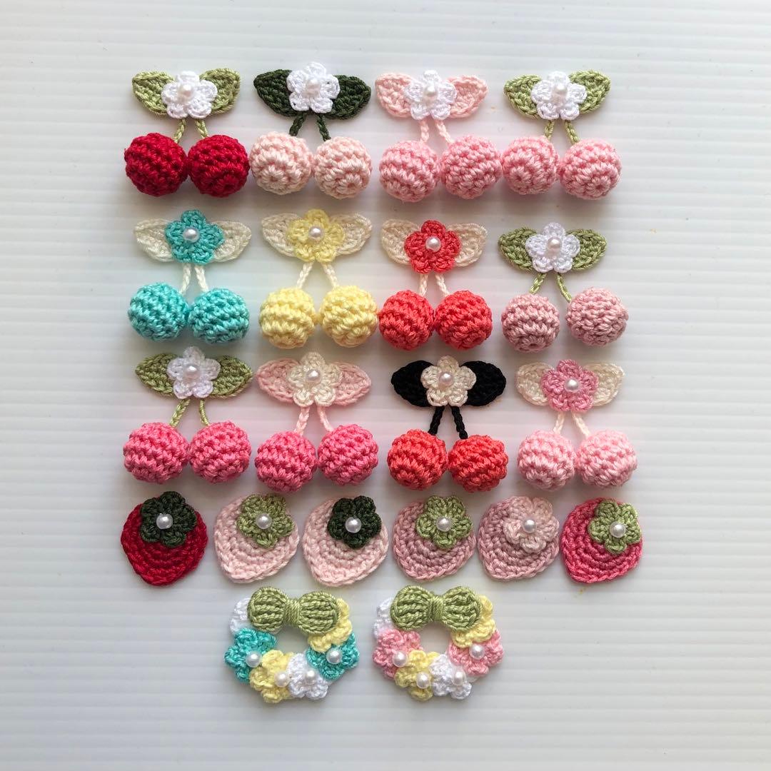 mint +！かぎ編み モチーフ