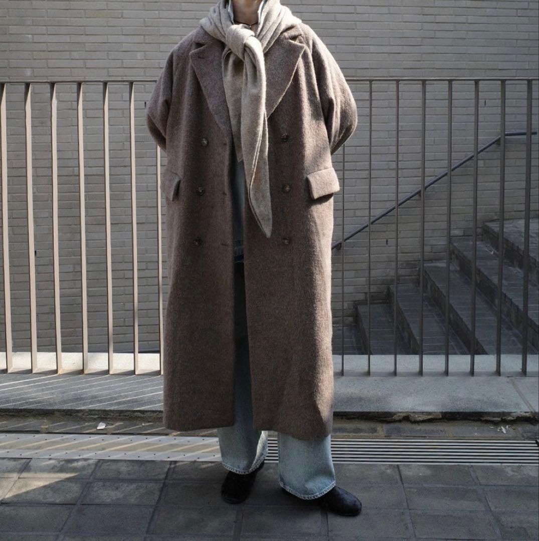 ジャケット・アウター CLANE DOUBLE WOOL LONG COAT