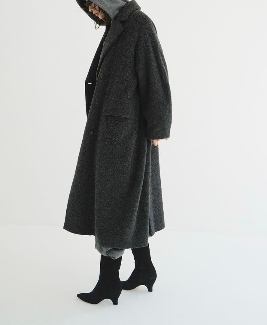ジャケット・アウター CLANE DOUBLE WOOL LONG COAT