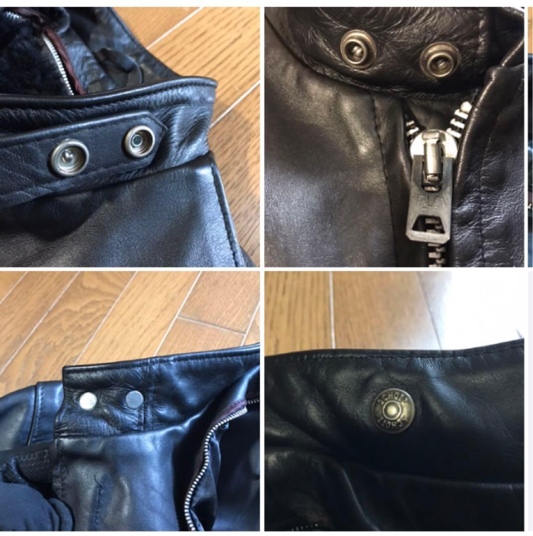 Schott 641 シングルライダース レザージャケット 44サイズ