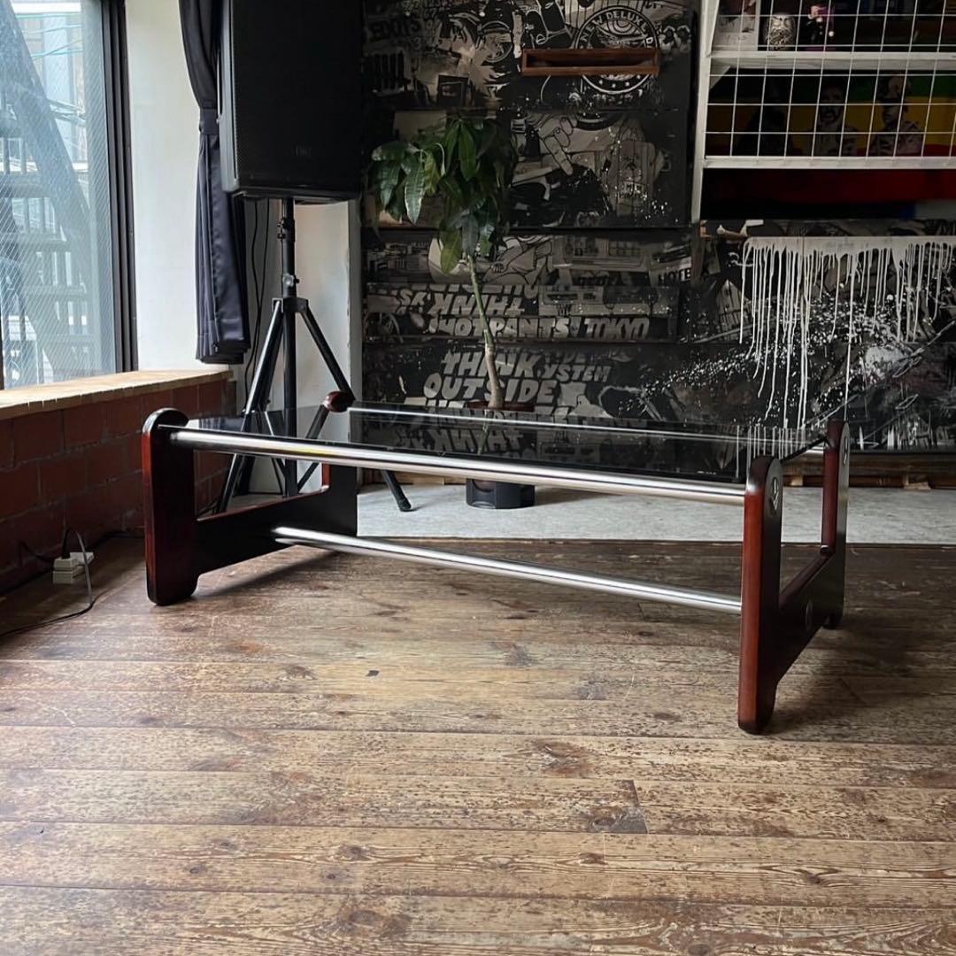 カリモク ガラステーブル ヴィンテージ家具