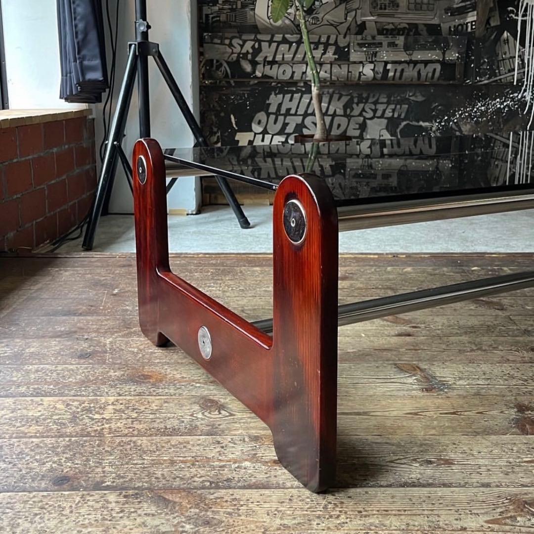 カリモク ガラステーブル ヴィンテージ家具
