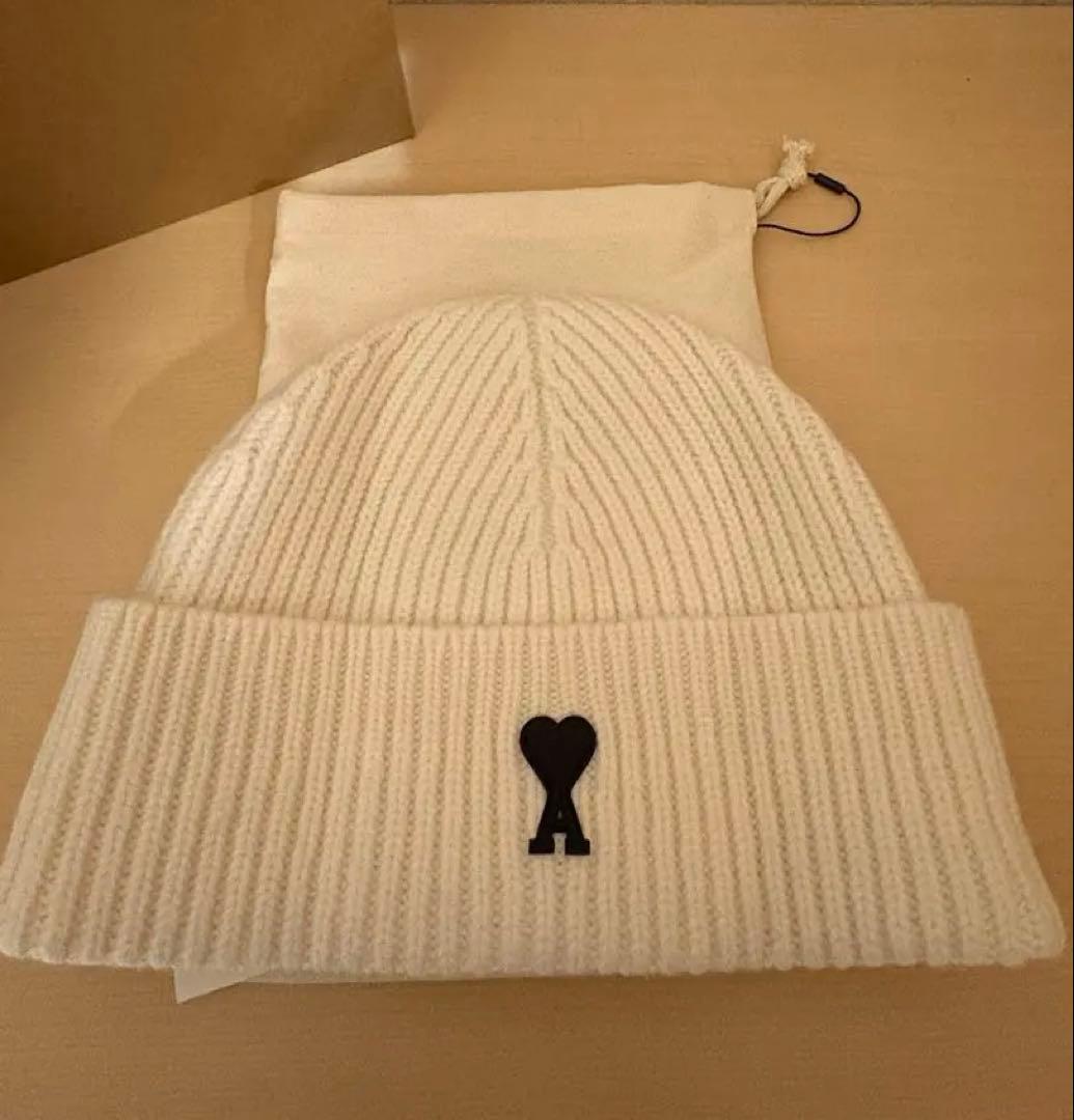 アミパリス AMIPARIS ニット帽 ホワイト