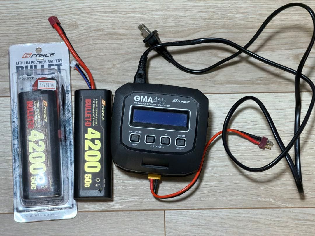 ジーフォース　リポバッテリー　充電器　セット
