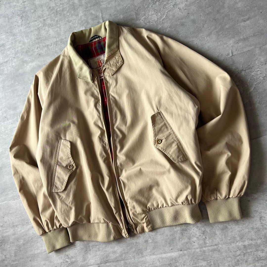 【ハリントンジャケット、人気カラー】バラクータ古着ジャケットイングランド製42.