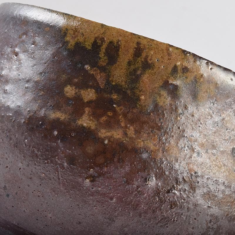 茶道具　備前焼　中村六郎作　茶碗　共布共箱　D　R8973