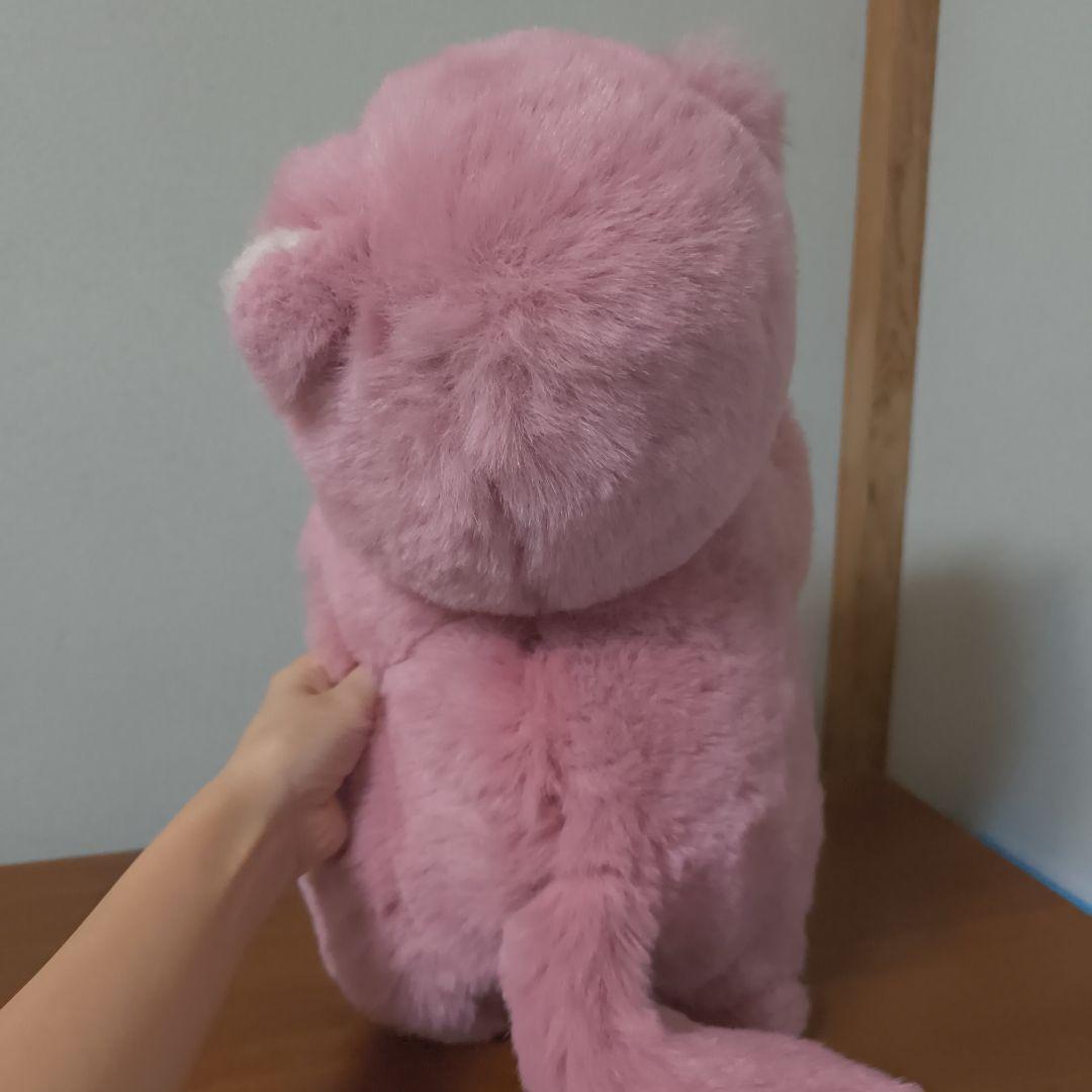 ぬいぐるみの三英 たぬき 昭和レトロ　あらいぐま　当時物　ピンク色　日本製