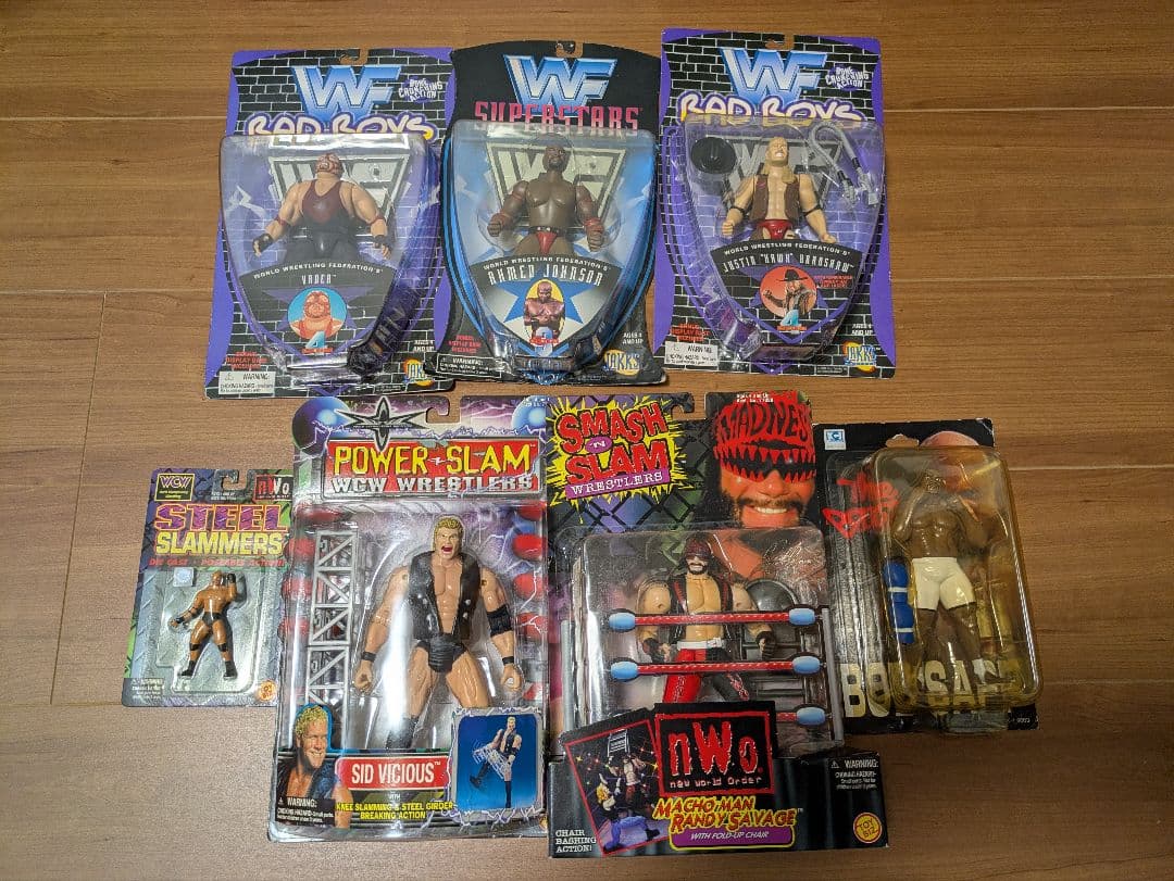 プロレスフィギュア7体セット　WWE　WWF　WCW
