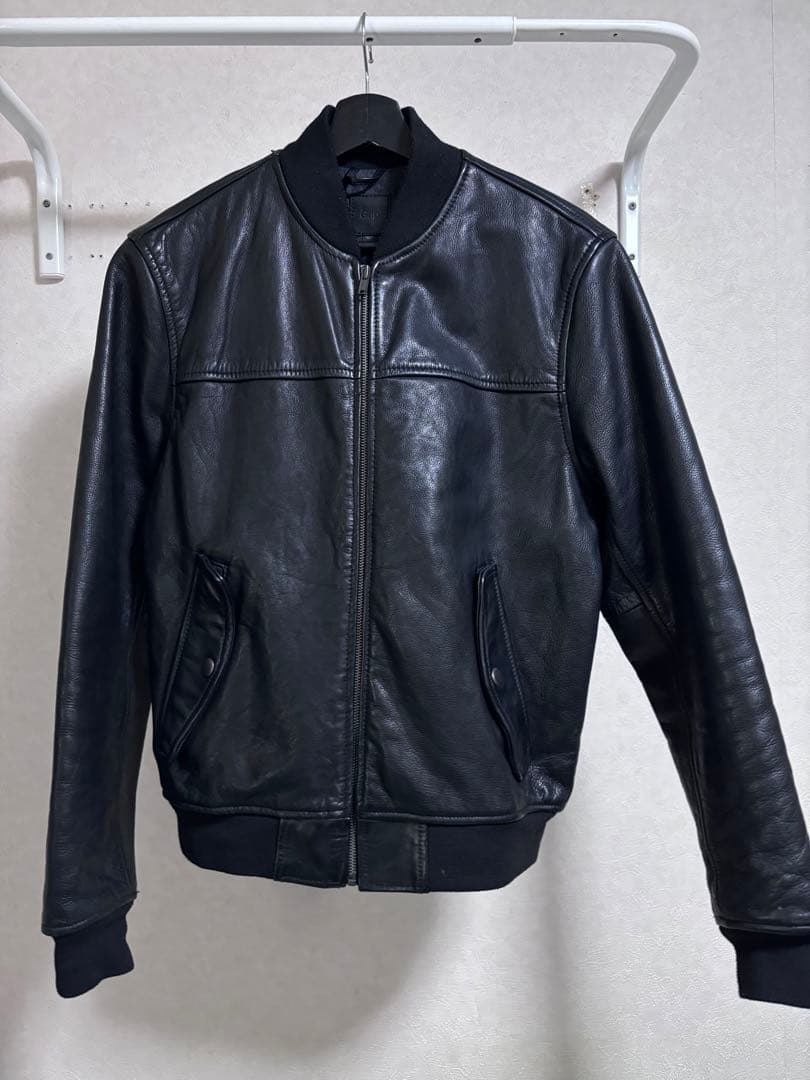最終値下げ OLDGap00s牛革 シングルライダース ボンバー ジャケット M
