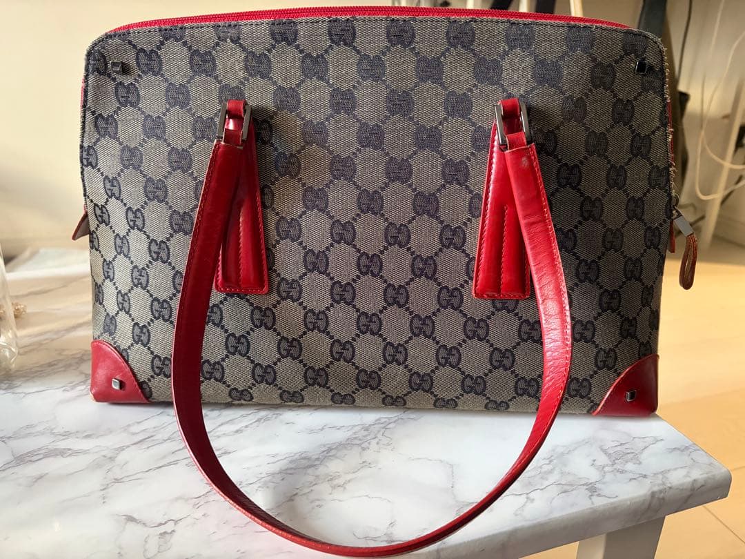 GUCCI ハンドバッグ 赤 トートバッグ