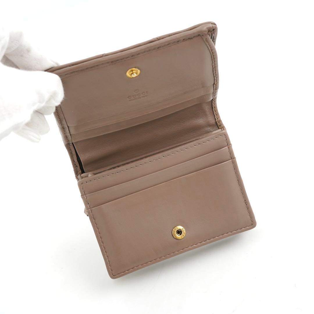 ✨未使用展示品・箱付き✨　GUCCI ミニ財布　マーモント　キルティング　GG