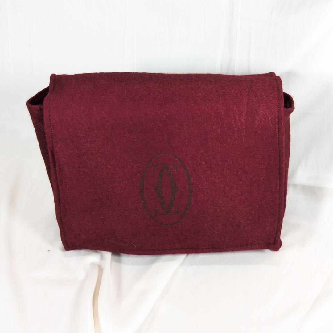 【美品】 カルティエ マストライン メッセンジャーバッグ ２層タイプ 保存袋付き