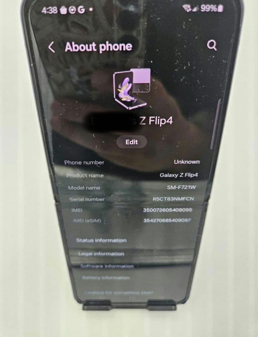 ◆ジャンク品◆SIMフリー Galaxy Z Flip4 128GB 海外版