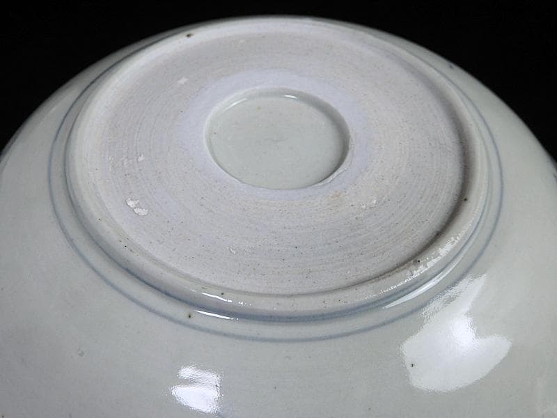 くらわんか　染付　瓢箪に葉紋様の図　５寸半皿　E523AS-CIg