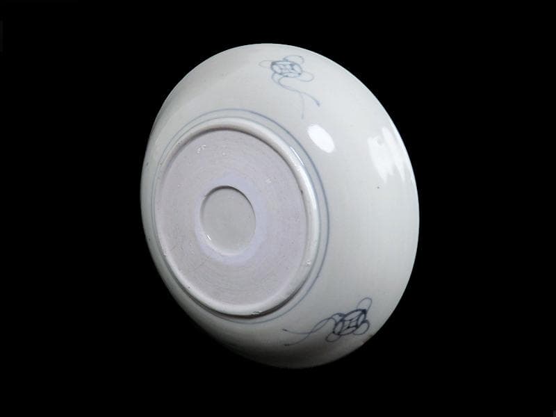 くらわんか　染付　瓢箪に葉紋様の図　５寸半皿　E523AS-CIg