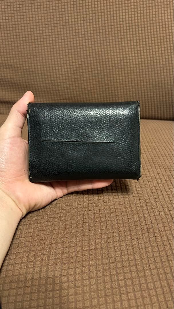 CHANEL 三つ折り財布 黒 レザー