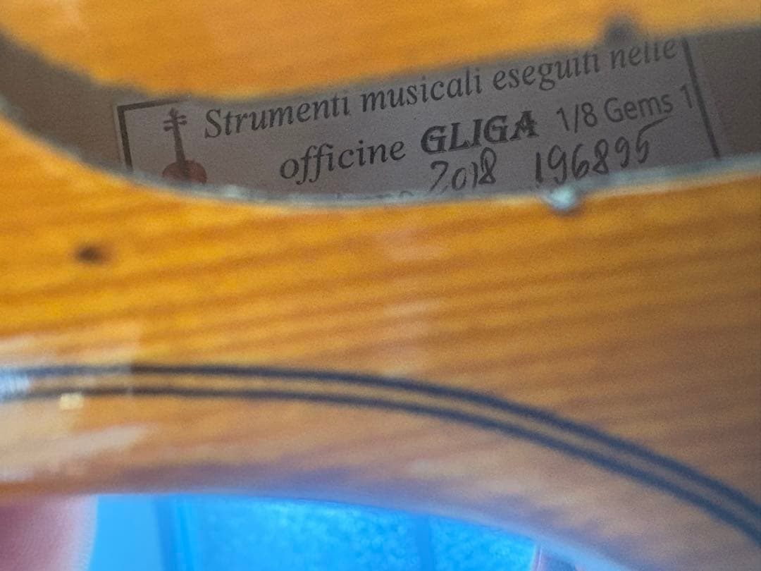 子ども用　バイオリン　グリガ　1/8 GEMS１　ルーマニア製　2018年製