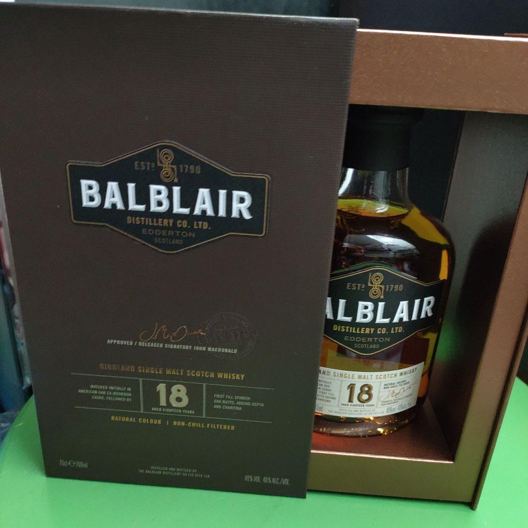 スコッチウイスキー　 バルブレア１８年