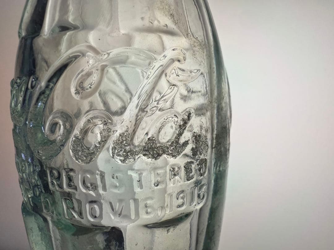 C2 1920年代　コカコーラ コンツァーボトル ライトグリーン 瓶