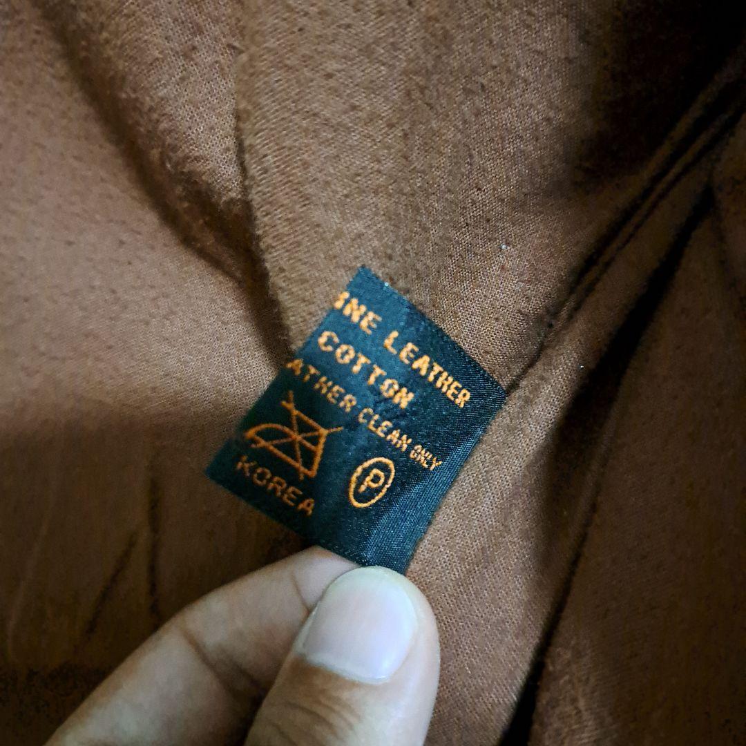 B-McCOY'S ブラウン シングルライダースジャケット 36