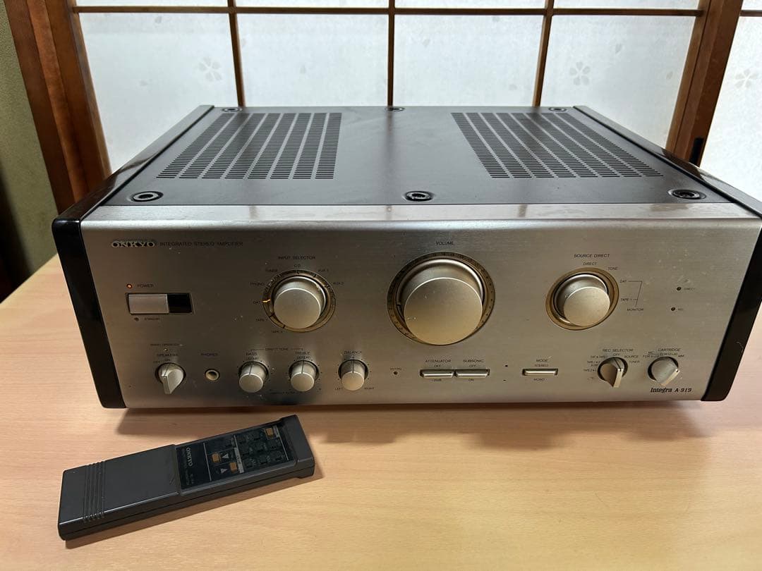 ONKYO(オンキヨー)Integra A-919【通電確認済み／リモコン付き】