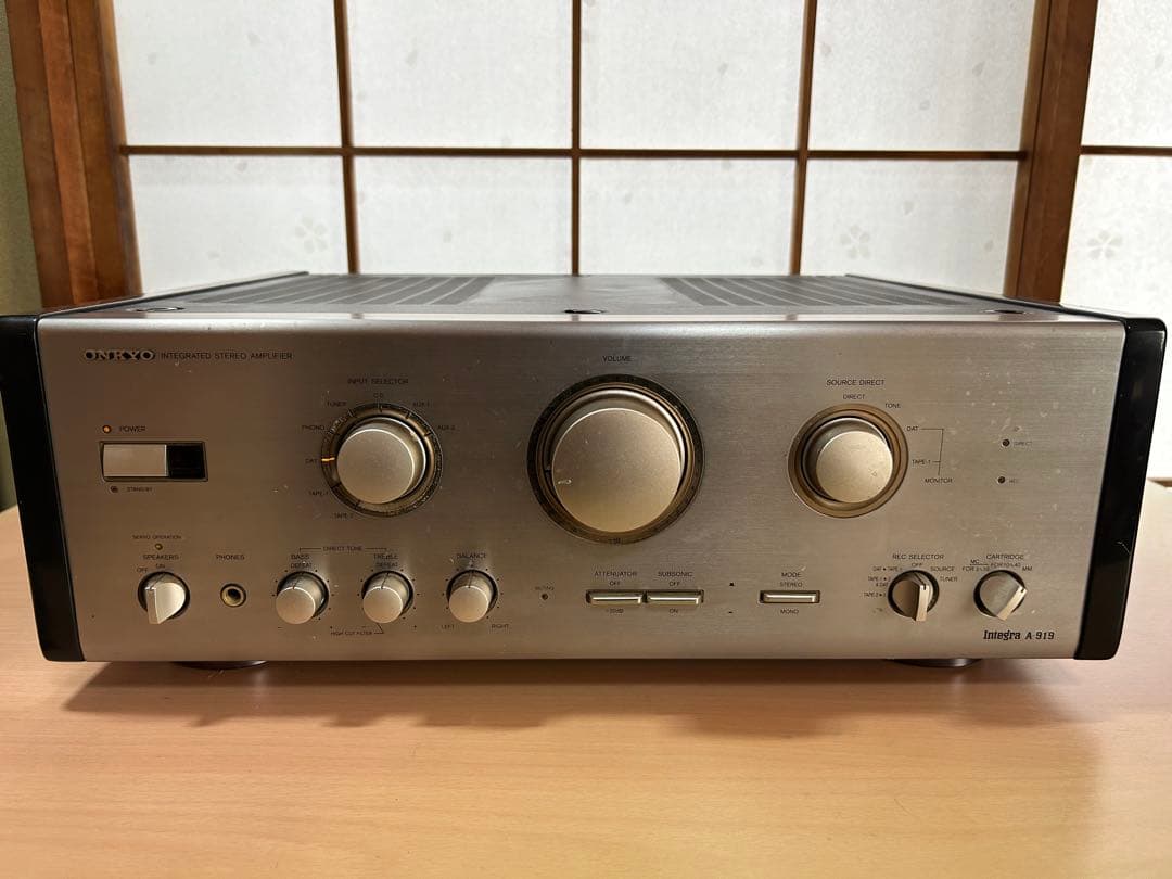 ONKYO(オンキヨー)Integra A-919【通電確認済み／リモコン付き】
