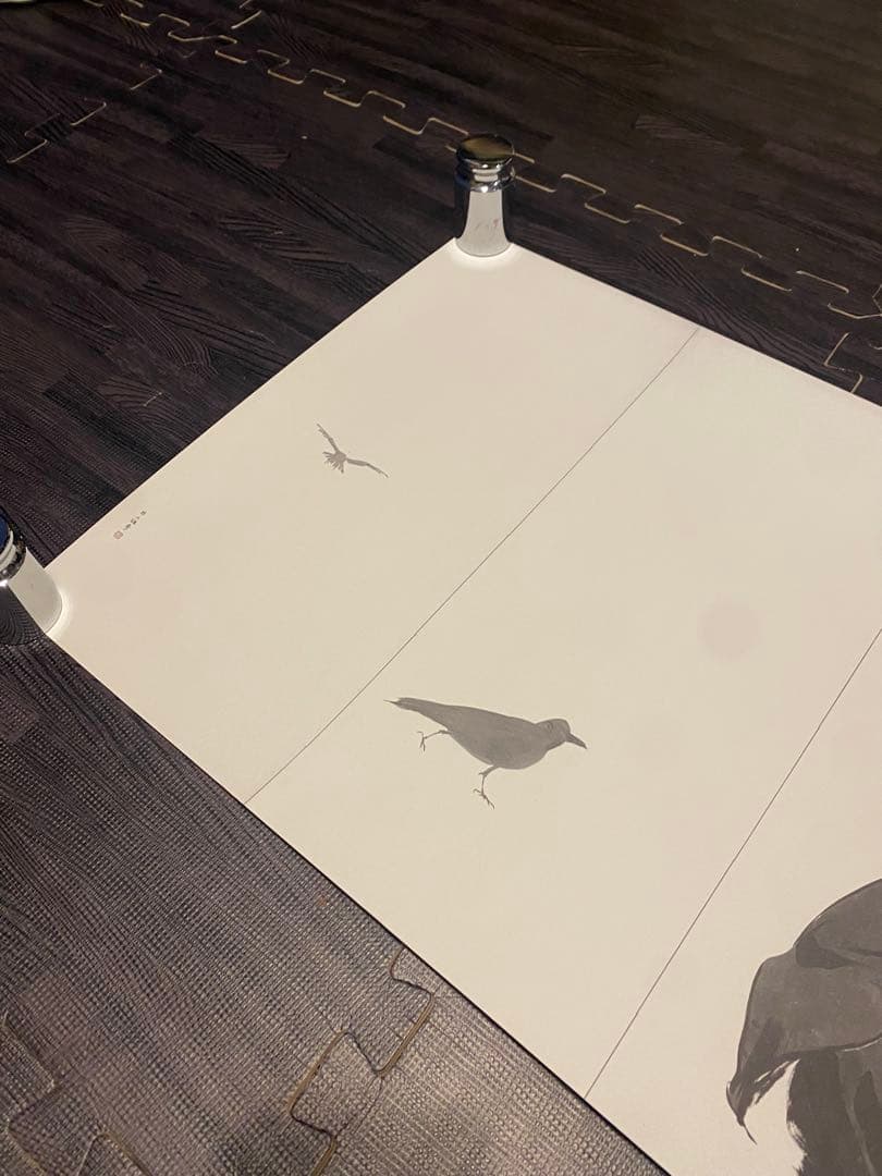 井上雄彦　親鸞　屏風　左右セット