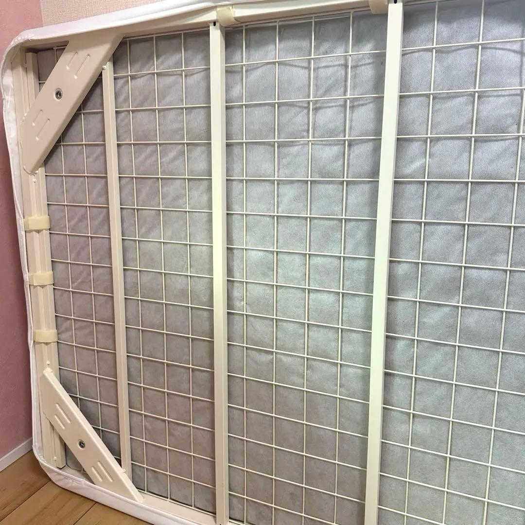 無印良品　脚付きマットレス ボンネル　シングル ホワイト①