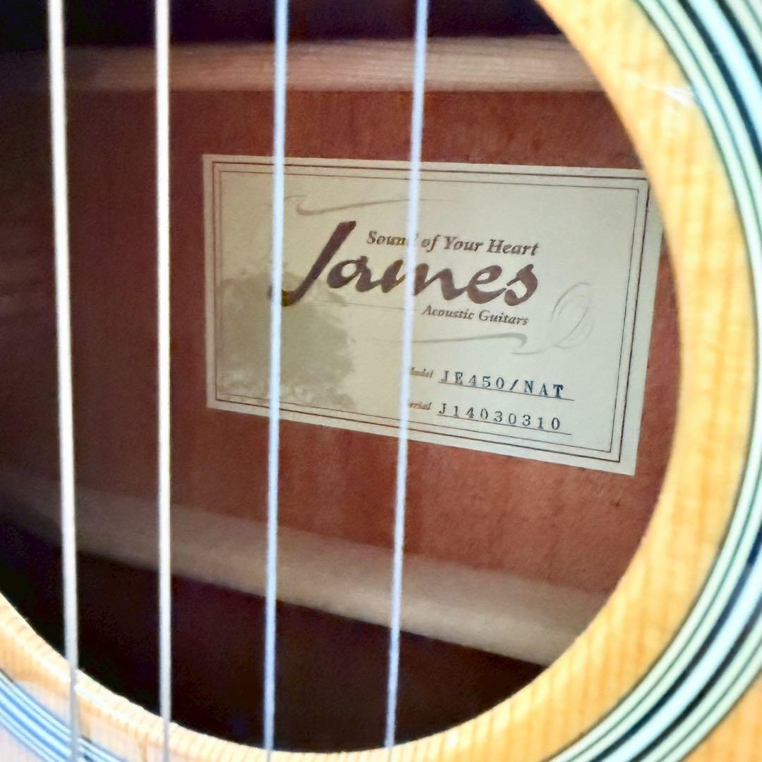 エレアコ アコースティックギター James JE450 ジェームス