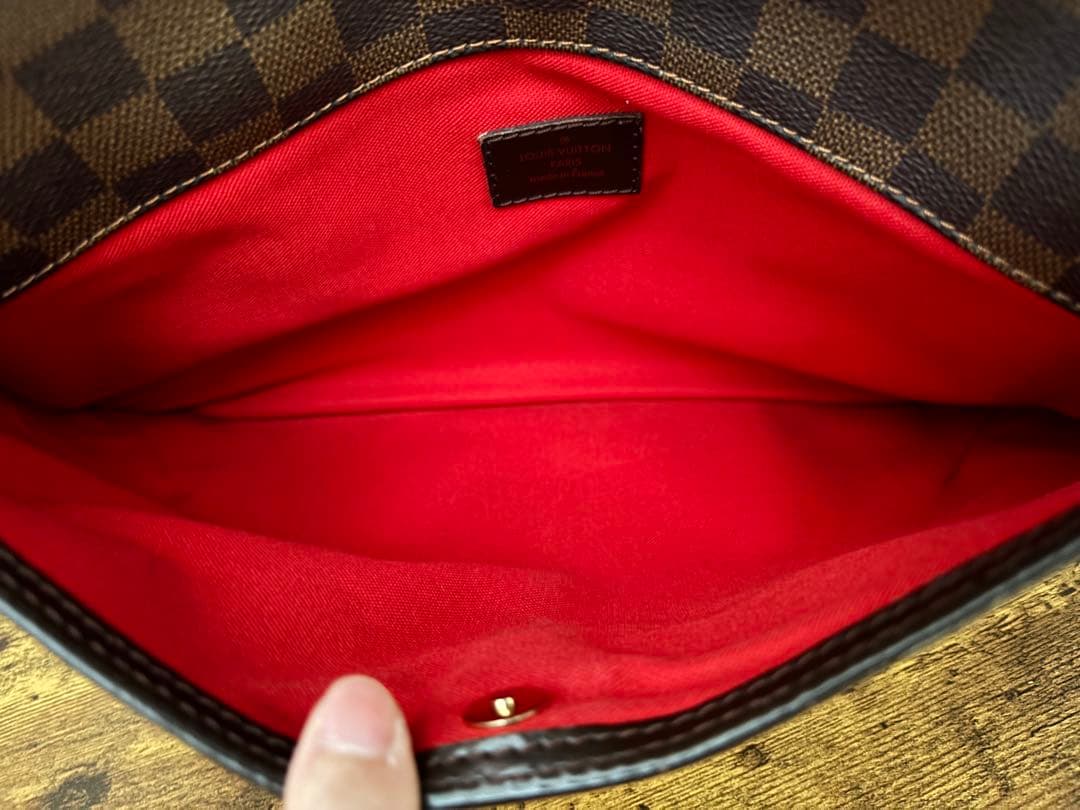 ルイヴィトン　ダミエパターン ブラウンショルダーバッグ