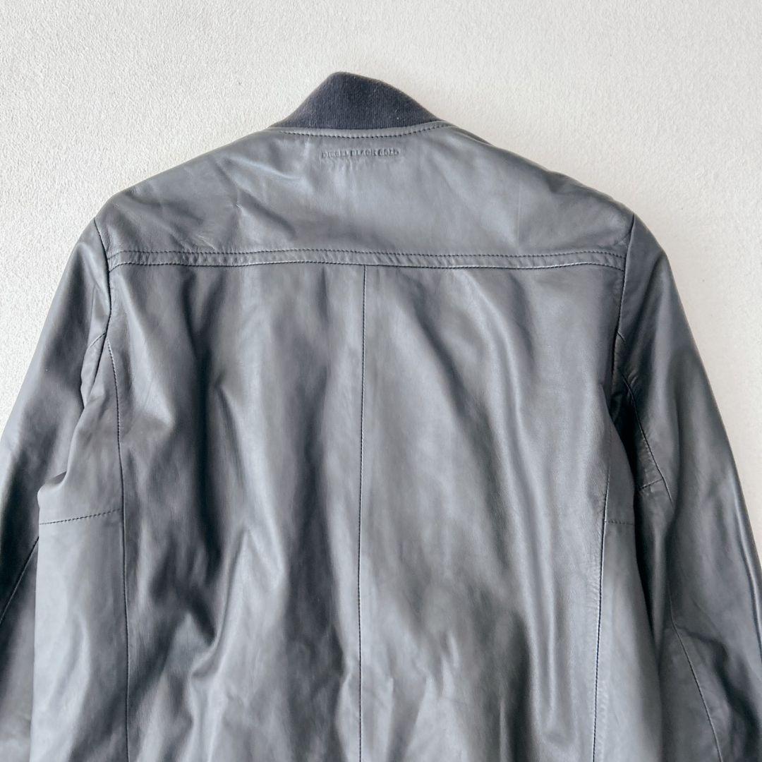DIESEL BLACK GOLD 44 レザートラックジャケット ライダース