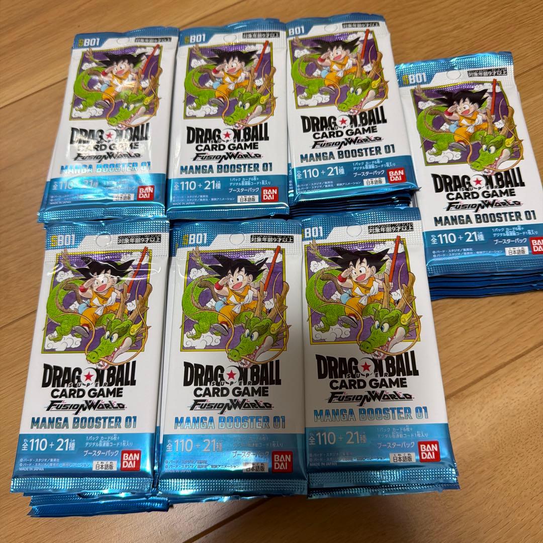 【ドラゴンボールカード】マンガブースター01 サーチ済み　75パック
