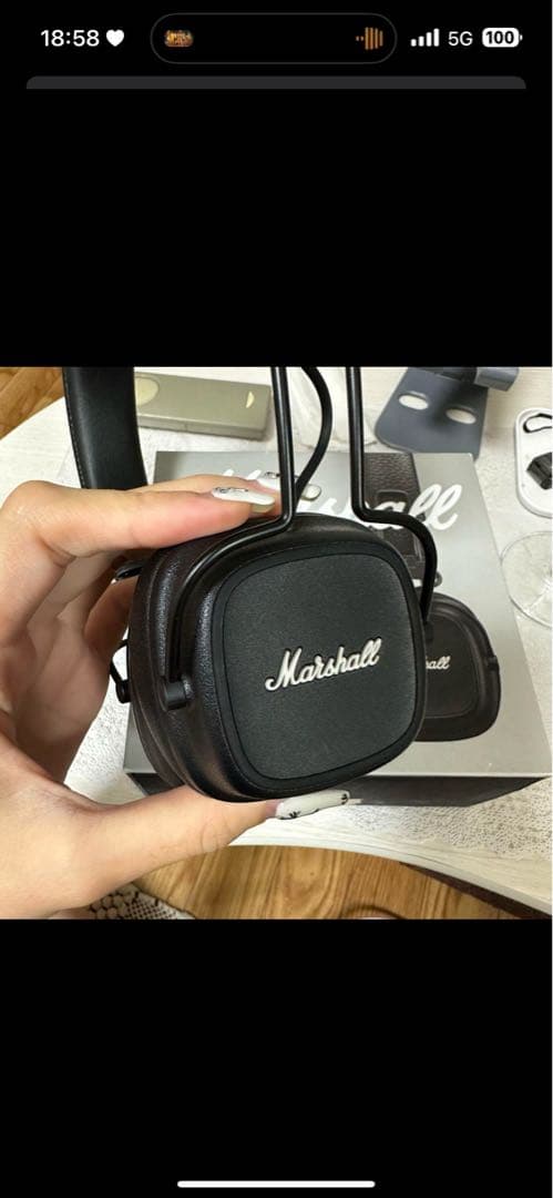 Marshall ワイヤレスヘッドホン ブラック